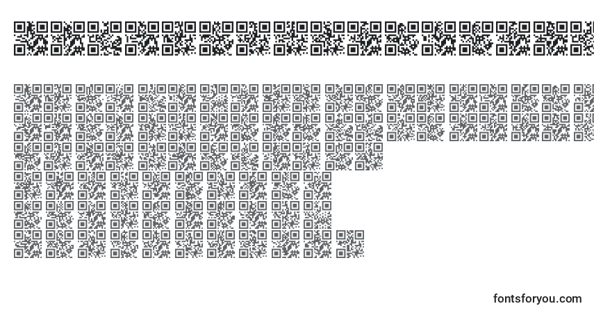 Шрифт Alphanumericqrspace – алфавит, цифры, специальные символы