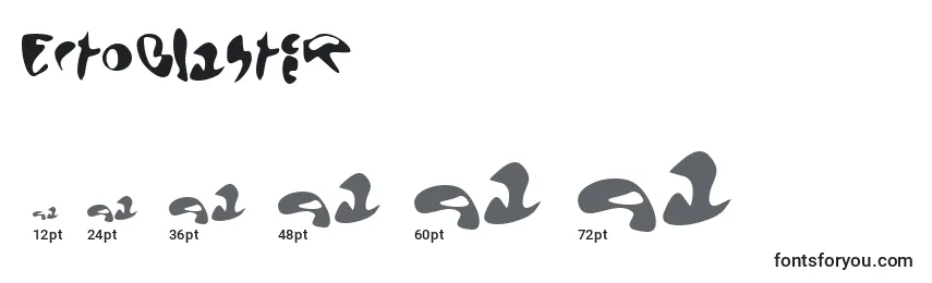 Größen der Schriftart Ectoblaster
