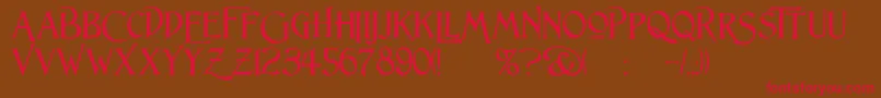 Lightfoot Font – Red Fonts on Brown Background