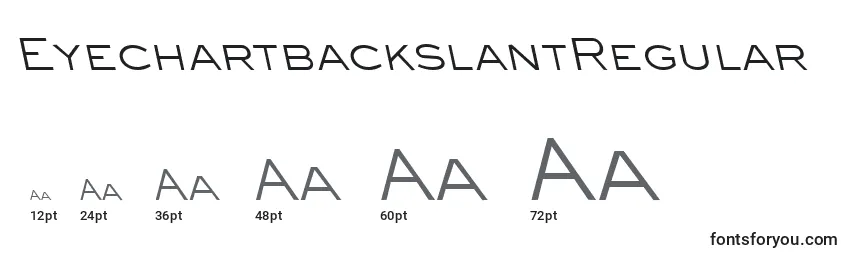 EyechartbackslantRegular Font Sizes