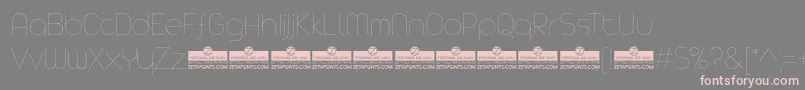 AristaProHairlineTrial Font – Pink Fonts on Gray Background