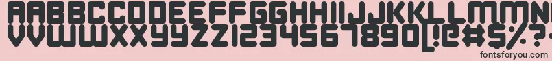 HappyBomb Font – Black Fonts on Pink Background