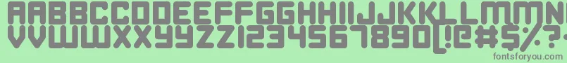 HappyBomb Font – Gray Fonts on Green Background