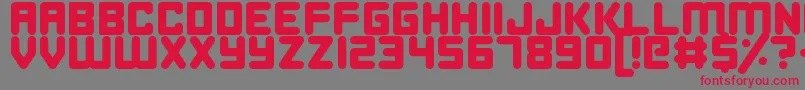 HappyBomb Font – Red Fonts on Gray Background