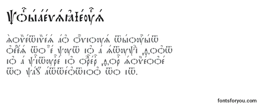 Обзор шрифта PochaevskIeucs
