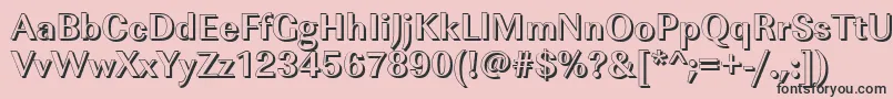 ImperialshBold Font – Black Fonts on Pink Background