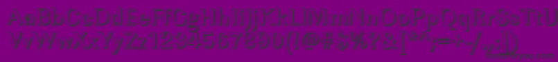Fonte ImperialshBold – fontes pretas em um fundo violeta
