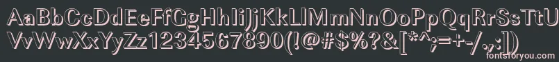 ImperialshBold Font – Pink Fonts on Black Background