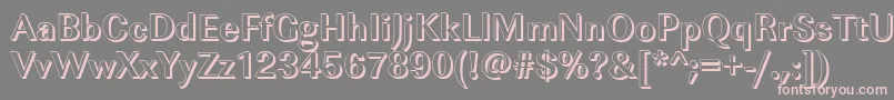 ImperialshBold Font – Pink Fonts on Gray Background