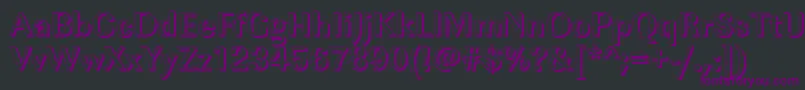 ImperialshBold Font – Purple Fonts on Black Background