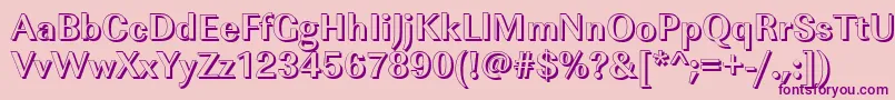 ImperialshBold Font – Purple Fonts on Pink Background