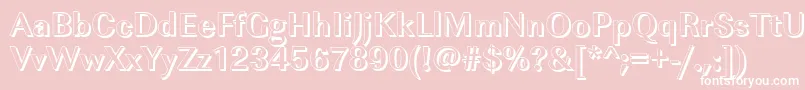 ImperialshBold Font – White Fonts on Pink Background