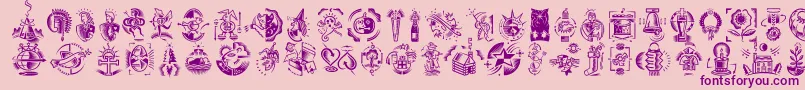 More about DfCelebrationsLetPlain.1.0 Font DfCelebrationsLetPlain.1.0 Font – Purple Fonts on Pink Background