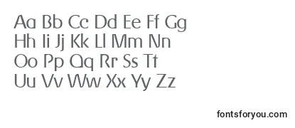 Überblick über die Schriftart GerlinglightRegularDb