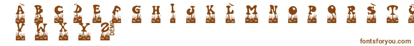 Halovendemo Font – Brown Fonts