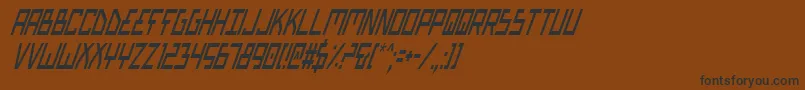 Biotypci Font – Black Fonts on Brown Background