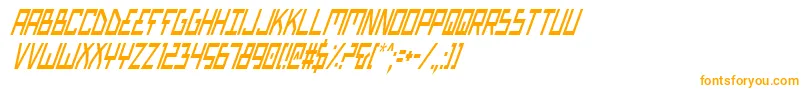 Biotypci-fontti – oranssit fontit valkoisella taustalla