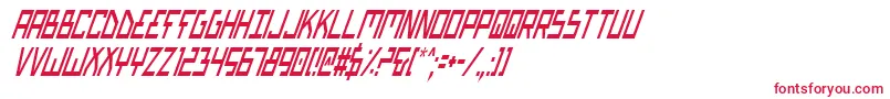 Biotypci-Schriftart – Rote Schriften auf weißem Hintergrund