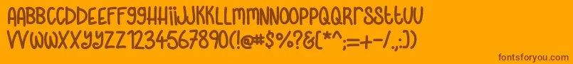 Подробнее о шрифте Skinnylatte Шрифт Skinnylatte – коричневые шрифты на оранжевом фоне
