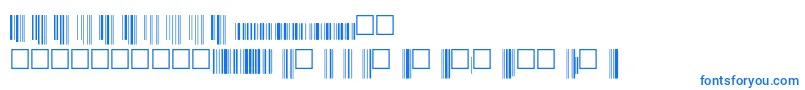 フォントV200015 – 白い背景に青い文字