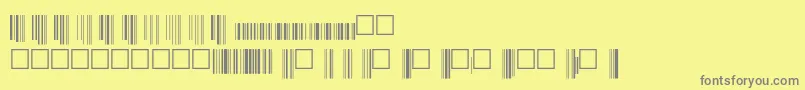 フォントV200015 – 黄色の背景に灰色の文字