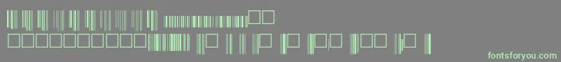 V200015 Font – Green Fonts on Gray Background