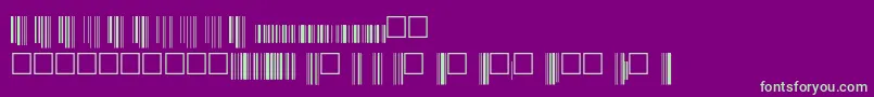 フォントV200015 – 紫の背景に緑のフォント