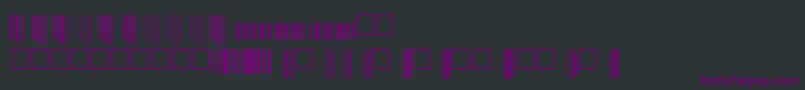 Czcionka V200015 – fioletowe czcionki na czarnym tle
