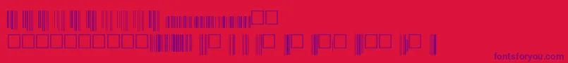 V200015 Font – Purple Fonts on Red Background