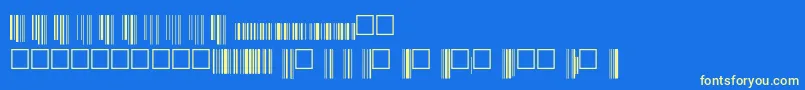 V200015 Font – Yellow Fonts on Blue Background