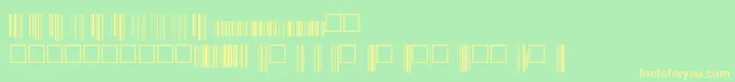 V200015 Font – Yellow Fonts on Green Background