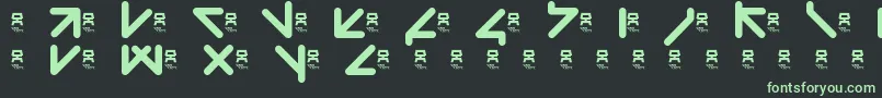 Lisätietoja YawTaht-fontista YawTaht-fontti – vihreät fontit mustalla taustalla