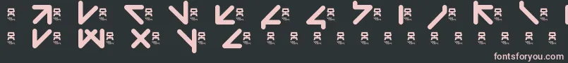 YawTaht Font – Pink Fonts on Black Background