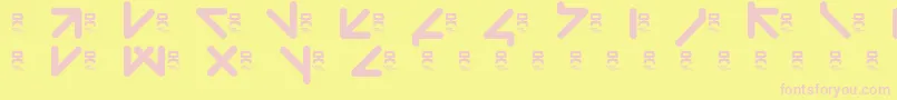 YawTaht Font – Pink Fonts on Yellow Background