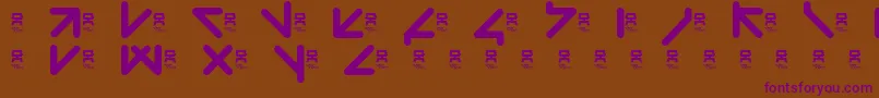 Weitere Informationen zur YawTaht-Schriftart YawTaht-Schriftart – Violette Schriften auf braunem Hintergrund