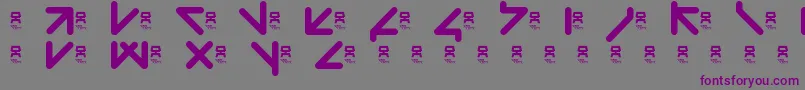 YawTaht Font – Purple Fonts on Gray Background