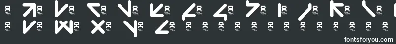 YawTaht Font – White Fonts on Black Background