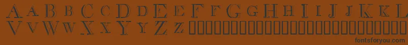 Decdiff Font – Black Fonts on Brown Background