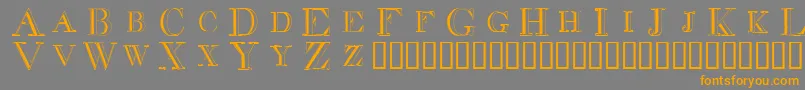 fuente Decdiff – Fuentes Naranjas Sobre Fondo Gris