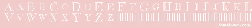 Decdiff Font – White Fonts on Pink Background