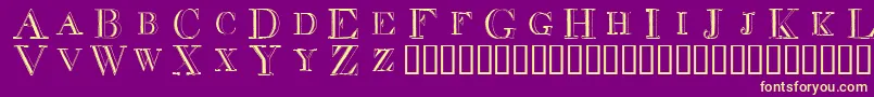 Saiba mais sobre a fonte Decdiff Fonte Decdiff – fontes amarelas em um fundo roxo