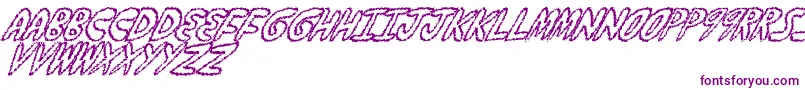 YumernubFuzzy Font – Purple Fonts on White Background