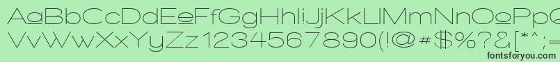 WalkwayUpperExpand Font – Black Fonts on Green Background