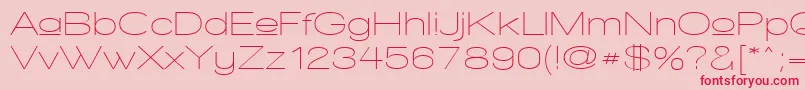 WalkwayUpperExpand Font – Red Fonts on Pink Background