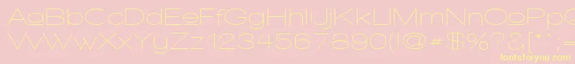 WalkwayUpperExpand Font – Yellow Fonts on Pink Background