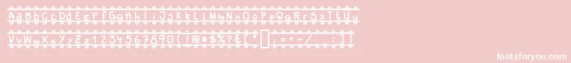 フォントBanner – ピンクの背景に白い文字