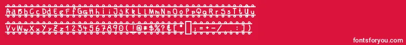 フォントBanner – 赤い背景に白い文字