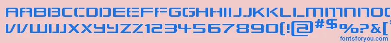 Repkexp Font – Blue Fonts on Pink Background