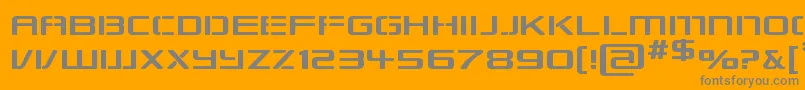 Repkexp Font – Gray Fonts on Orange Background