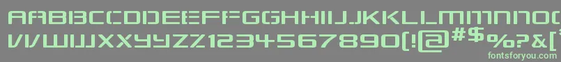 Repkexp Font – Green Fonts on Gray Background